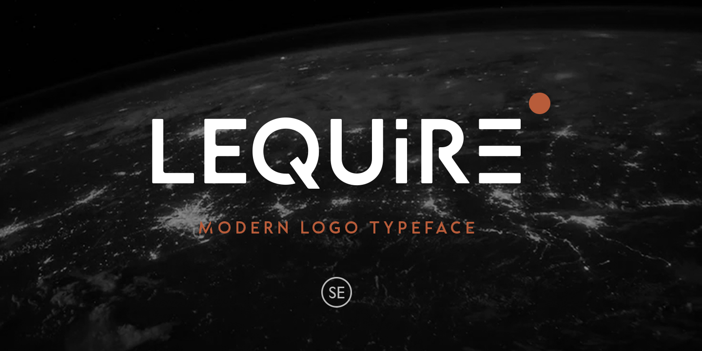 Пример шрифта Lequire
